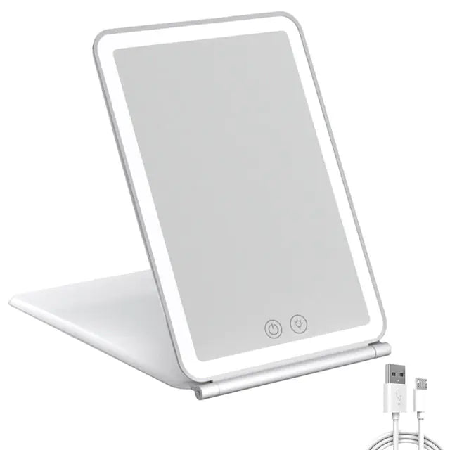 Touch Screen Foldable Makeup Mirror