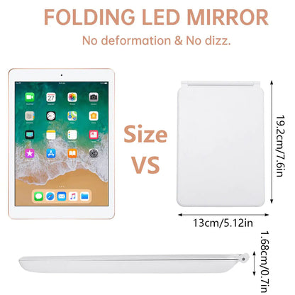 Foldable Makeup Mirror | Touch Screen Makeup Mirror | Nostout