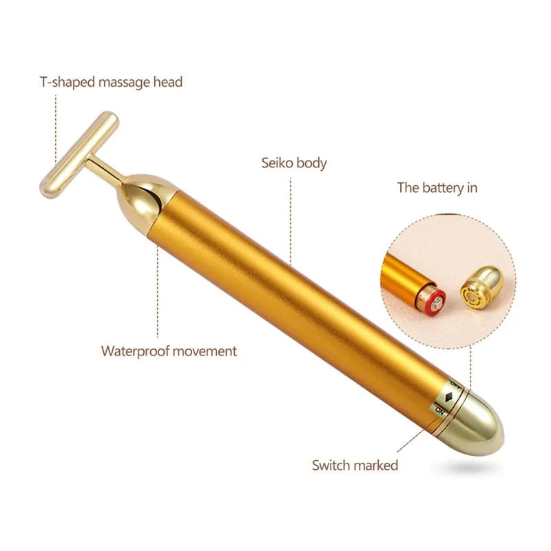 Energy 24K Gold Roller | Gold Energy Bar Roller | Nostout