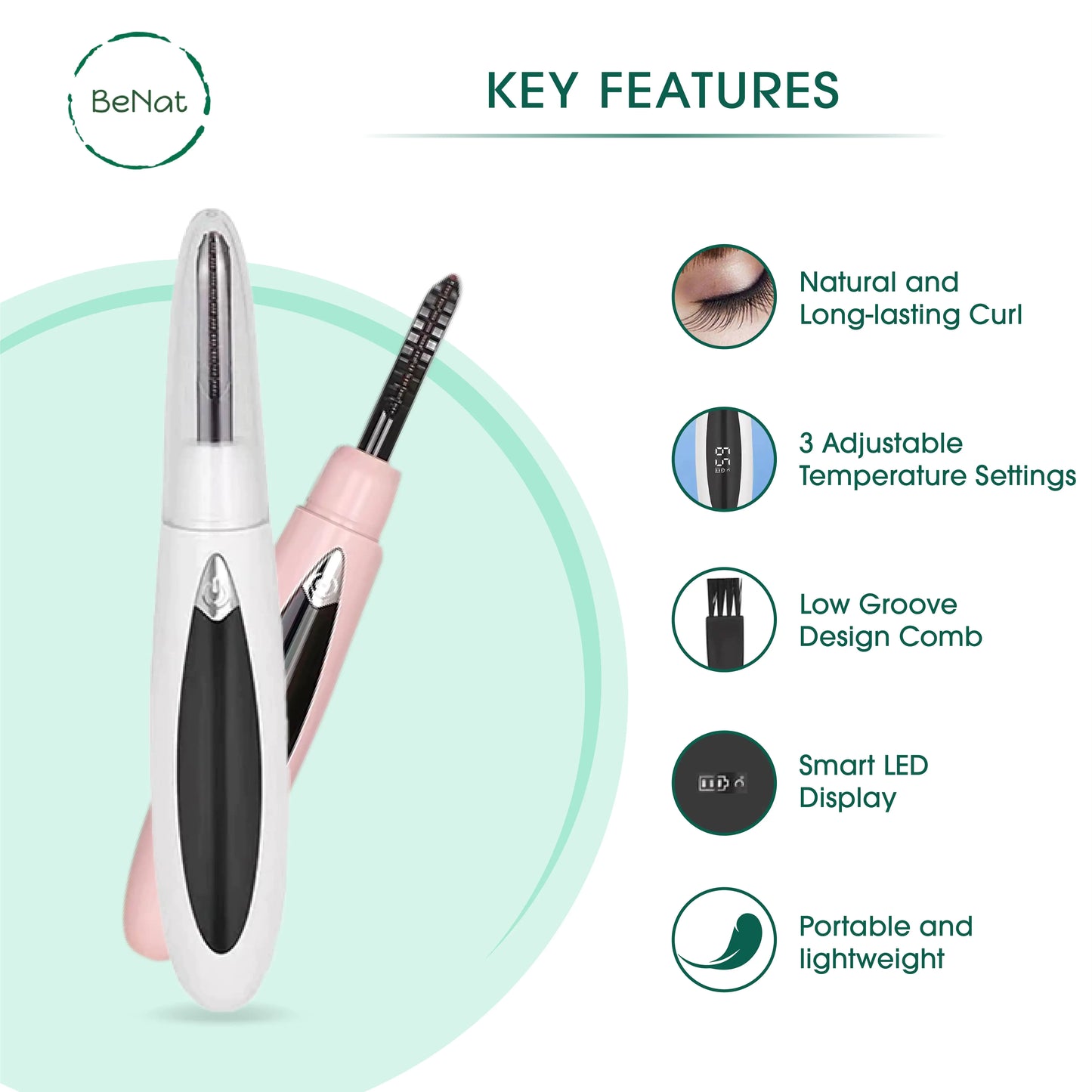 Electric Eyelash Curler | Rechargeable Eyelash Curler | Nostout